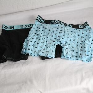 Dixxon Flannel Co. 2 Pack Men's Boxer Briefs Size M NWT Teal Black